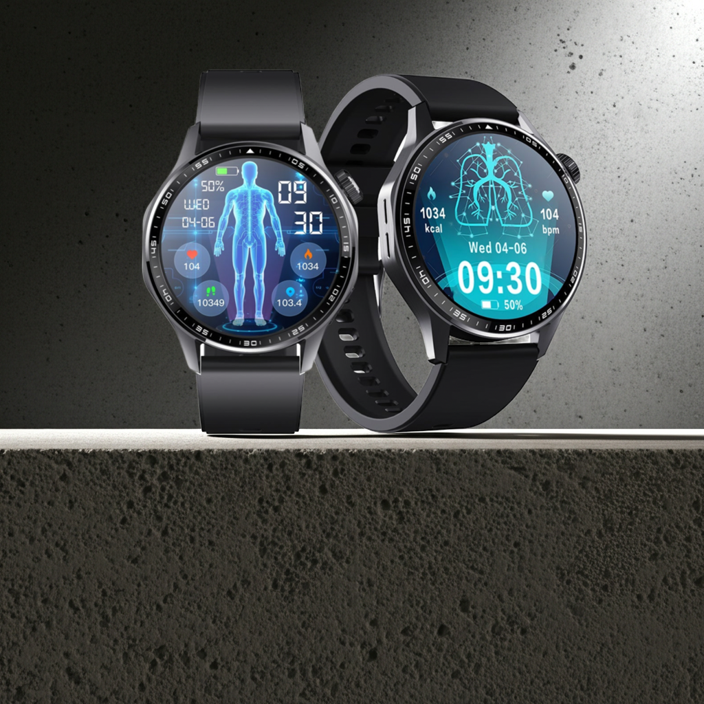 Advanced Health and Fitness Smartwatch with Tools to Manage Stress and Sleep, ECG App, SpO2, 24/7 Heart Rate